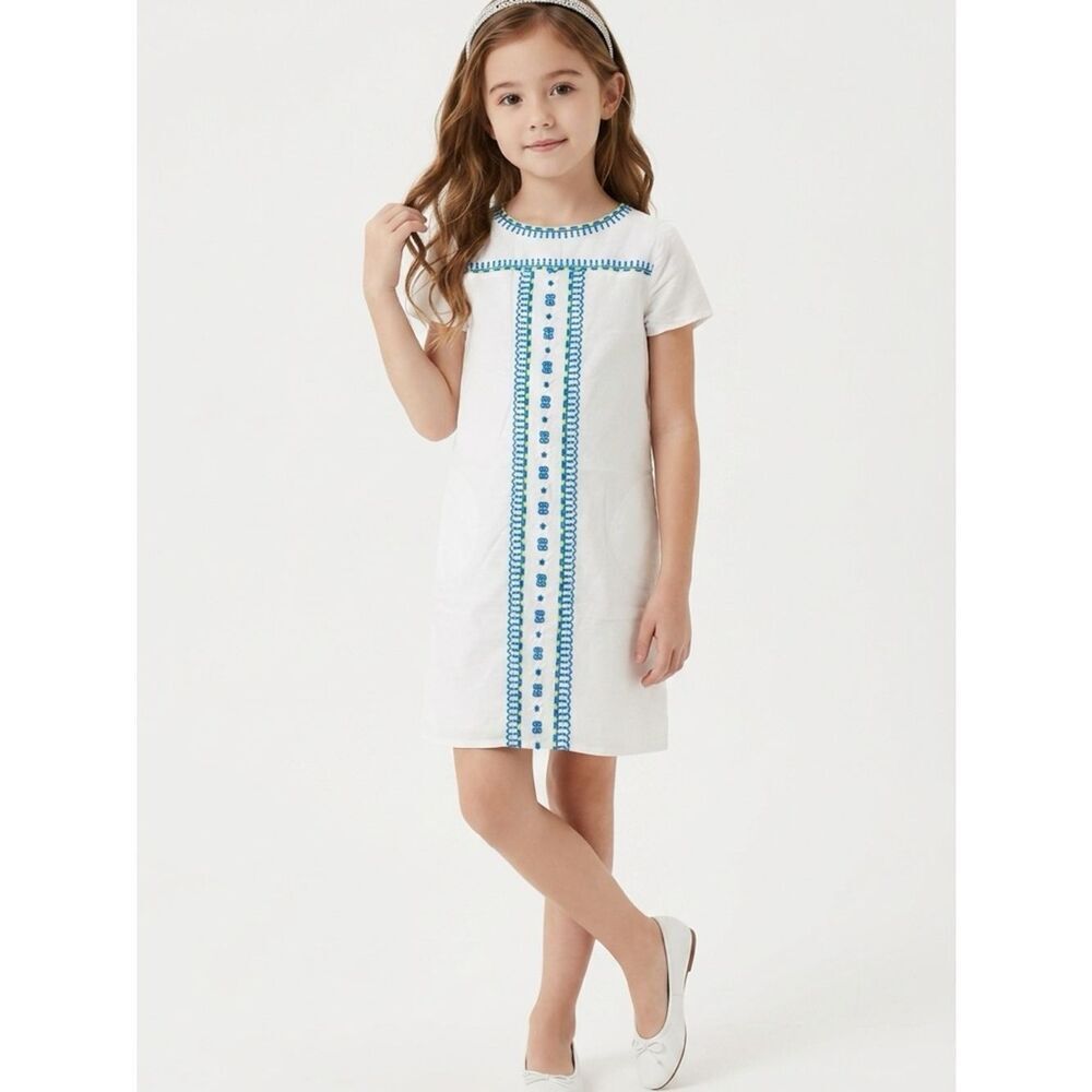 Vineyard Vines white embroidered tunic dress size 10
